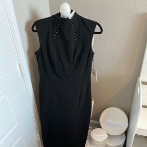 Black Ivanka Trump Midi Dress